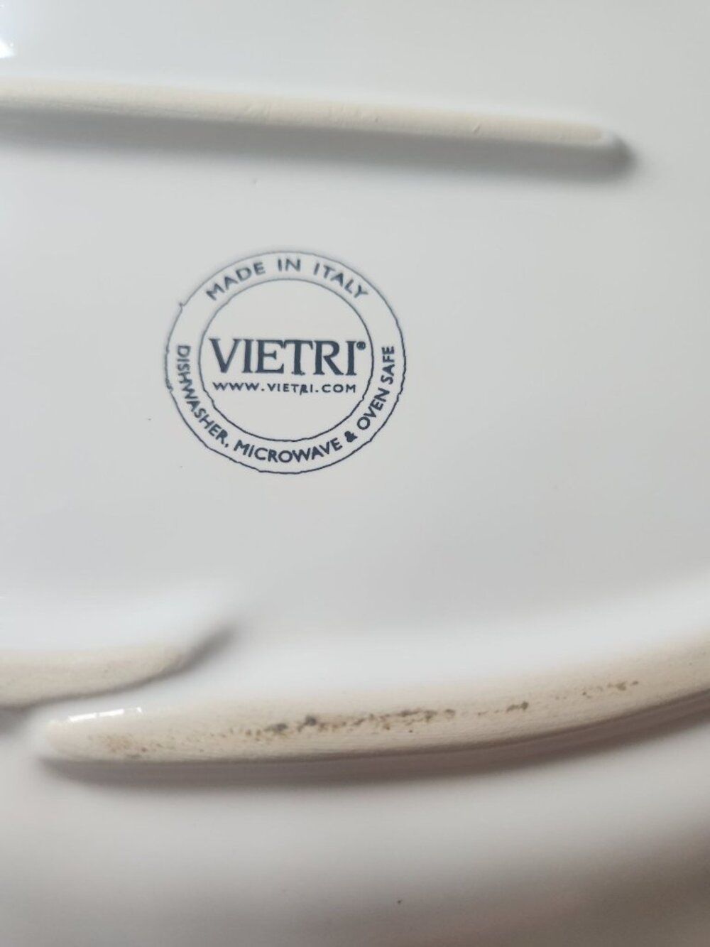Vietri Lastra Holiday Oval Platter Made In Italy With Trees NWT - Picture 3 of 5